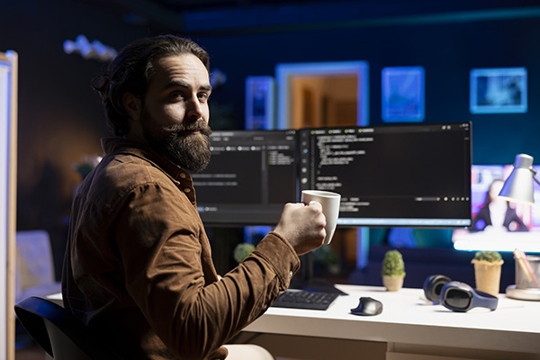 VitalServices_IT_TechnicianWIthCoffee_600_400