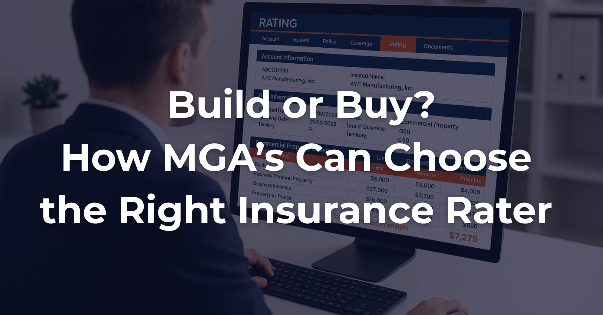 Build or Buy Insurance Rater for MGAs